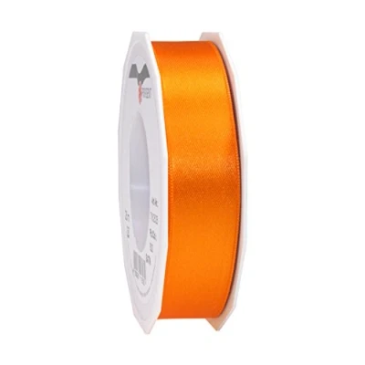 Abbildung von PRÄSENT C.E. Pattberg Satin orange, 25 m Satinband zum Einpacken von Geschenken, mm Breite, Geschenkband Dekorieren &amp; Basteln, Dekoband, Anlass
