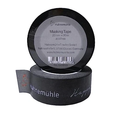 Abbildung von Hahnemühle Masking Tape, wasserdichtes Washi für Aquarell geeignet, 20 Meter lang (grau, mm)