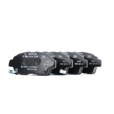 Abbildung von BOSCH 0 986 424 535 Bremsbelagsatz Low Metallic mit akustischer Verschleißwarnung TOYOTA: Yaris I Hatchback
