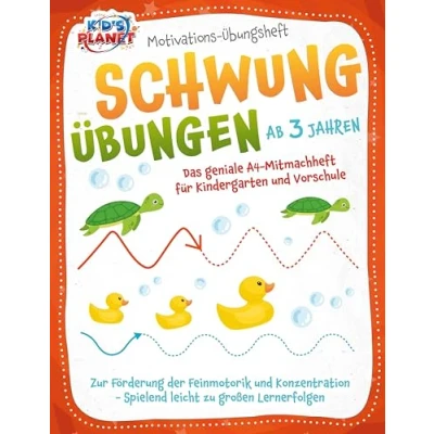 Abbildung von Motivations Übungsheft! Schwungübungen ab 3 Jahren: Das geniale A4 Mitmachheft für Kindergarten und Vorschule zur Förderung der Feinmotorik Konzentration Spielend leicht zu großen Lernerfolgen