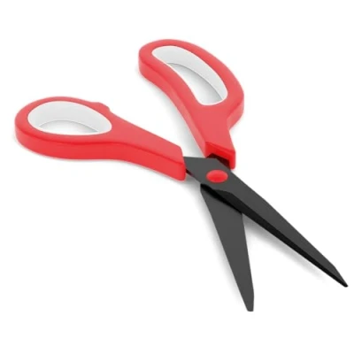 Abbildung von Kintex Taping Schere, 21,6 cm, antihaftbeschichtet, extra scharf und rostfrei, Tapeschere mit ergonomischem Handgriff, Multifunktionsschere