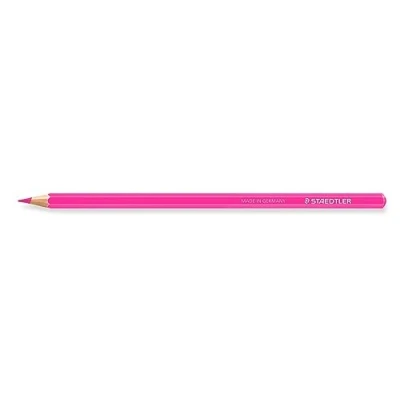 Abbildung von STAEDTLER Buntstifte Design Journey, magenta, hoch pigmentiert, weiche Mine, Holz aus PEFC zertifizierten Wäldern, klassische Sechskantform, 6 Farbstifte in Faltschachtel, 146C 20