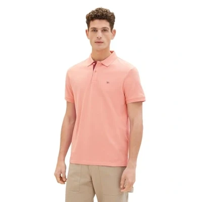 Abbildung von TOM Tailor WITH Contrast Poloshirt, Herren, Größe: XL, Hazy coral rose