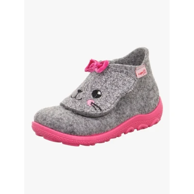 Abbildung von Superfit Happy OCTI Unisex Hausschuh für Kinder, Größe: 20, Hellgrau/pink Schuhe