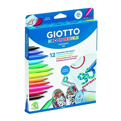 Abbildung von Giotto Decor Textil Filzstifte 12er Pack