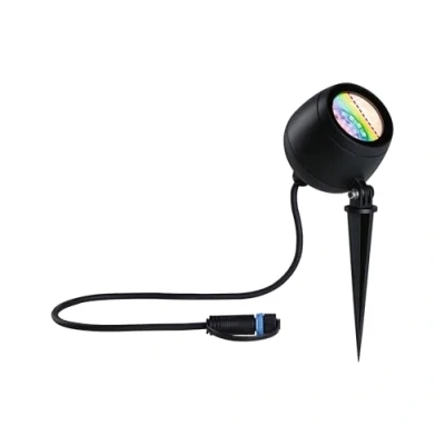 Abbildung von Paulmann 947.69 Plug &amp; Shine LED Gartenstrahler Kikolo IP65 RGBW+ 6,2W Anthrazit