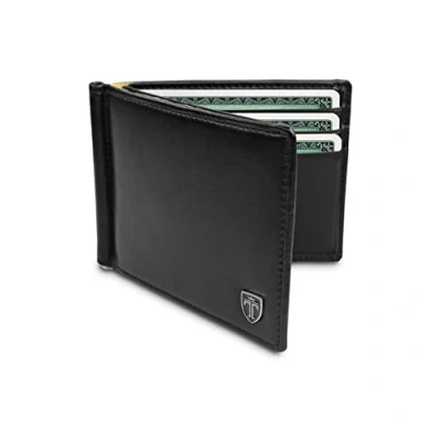 Abbildung von TRAVANDO Geldbeutel Männer mit Geldklammer Vienna Kartenportmonai Herren Geldbörse Slim Portemonnaie Wallet Portmonaise Geldtasche klein Portmonee RFID Kreditkartenetui Brieftasche Kartenetui
