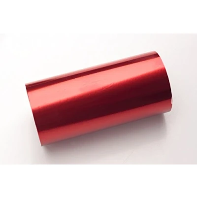 Abbildung von Fripac Medis Aluminium Haarfolie für Wrapmaster 500, glatt 50 m x 12 mm, rot