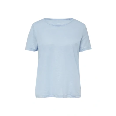 Abbildung von Jersey T Shirt aus Leinen hellblau 36