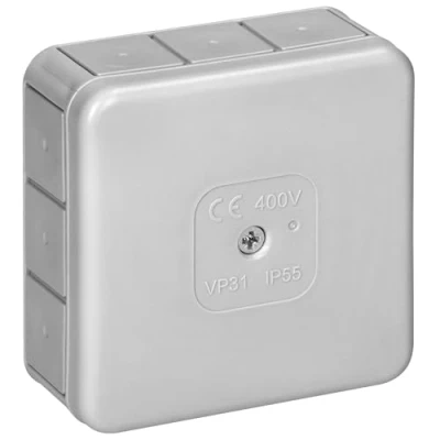 Abbildung von Miratic Abzweigdose Wasserdicht IP55 Verteilerdose Außen mit 12 Gummidrüsen Aufputz Robuste und Sichere Elektroinstallation für Außenbereiche (grau)