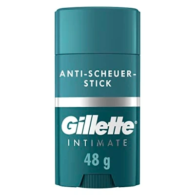 Abbildung von Gillette Intimate Intimpflege Anti Scheuer Stick, reduziert Reibungen und Hautreizungen im Intimbereich, Stick gegen Wundscheuern, einfache Anwendung, dermatologisch getestet, Geschenk für Männer