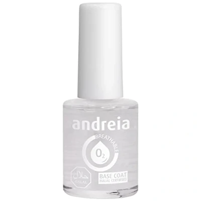 Abbildung von Andreia Halal Breathable Base Coat Wasserdurchlässig Schattierungen von klarem 10.5 ml