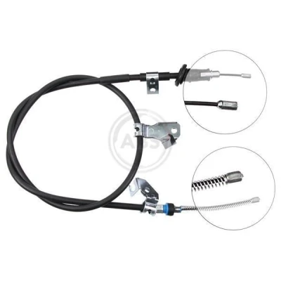 Abbildung von A.B.S. K17208 Handbremsseil 1560 Trommelbremse für Links /Rechtslenker MITSUBISHI: COLT 6, SMART: Forfour I