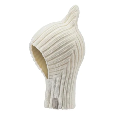 Abbildung von Sterntaler Strickmütze mit Rippstrickmuster diagonal Unisex Schalmütze Zipfel Warme Schlupfmütze Winter Babymütze Ecru, 47