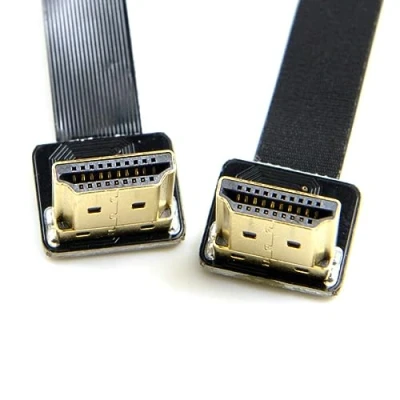 Abbildung von chenyang CYFPV HDMI Stecker auf FPC Flaches Verlängerungskabel für Kamera HDTV Multicopter Luftfotografie 90 Degree UP Angled 0.5M