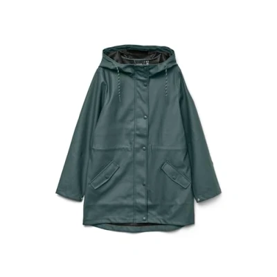 Abbildung von VERO MODA Damen Regenjacke VMMalou wasserabweisender Parka mit Kapuze 10266982 Balsam Green XL