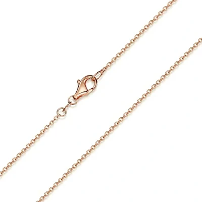 Abbildung von MATERIA Rosegold Ankerkette 925 Sterling silber 1,2mm Halskette in 30 40 45 50 60 70 80cm verfügbar #K53, Länge Halskette:30 cm