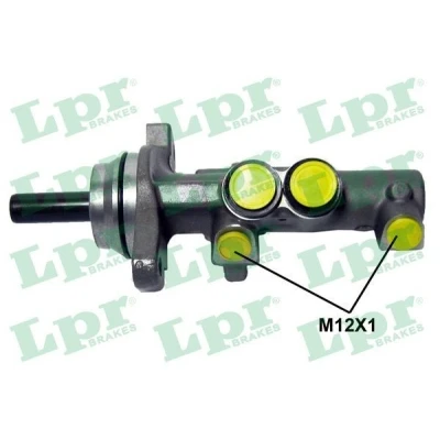 Abbildung von LPR 6110 Hauptbremszylinder 22,2 Aluminium 12 X 1 (2) SEAT: Altea XL, Altea, SKODA: Octavia II Hatchback, VOLKSWAGEN: Golf 6, 6