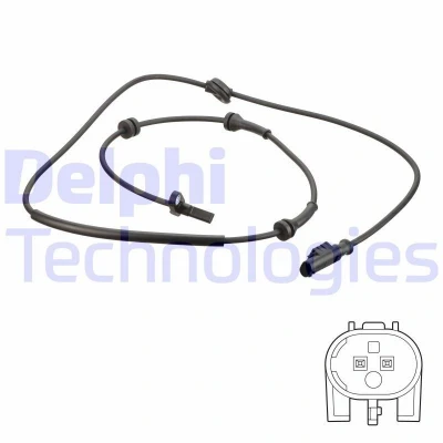 Abbildung von DELPHI SS20639 ABS Sensor aktiver 1425 ALFA ROMEO: 156 Sportwagon, Saloon
