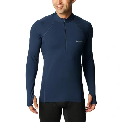 Abbildung von Columbia Herren Langärmeliges Funktionsunterhemd mit halbem Reißverschluss, Midweight Stretch