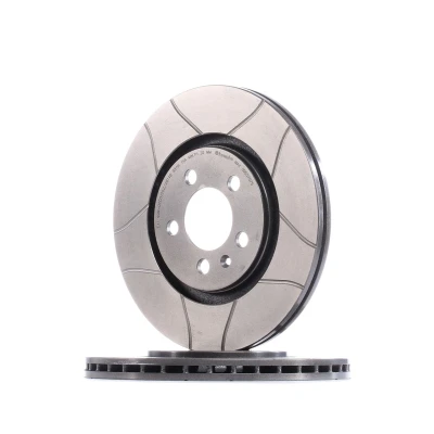 Abbildung von BREMBO MAX LINE 09.5570.75 Bremsscheibe 280 22 5 innenbelüftet, geschlitzt beschichtet mit Schrauben VOLKSWAGEN: GOLF 3, 3 Variant, Corrado