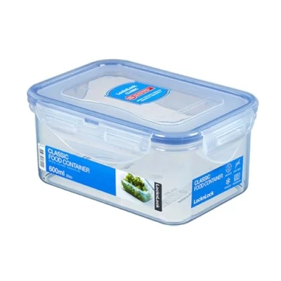 Abbildung von LocknLock PP Classic Frischhaltedose 0,6 L 15,1 x 10,8 6,9 cm 100 % luft und wasserdicht BPA frei Gefrier &amp; Kühlschrank Organizer Spülmaschinen Mikrowellengeeignet