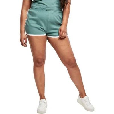 Abbildung von Urban Classics Organic Interlock Retro HOT Shorts, Damen, Größe: 31, Paleleaf/white