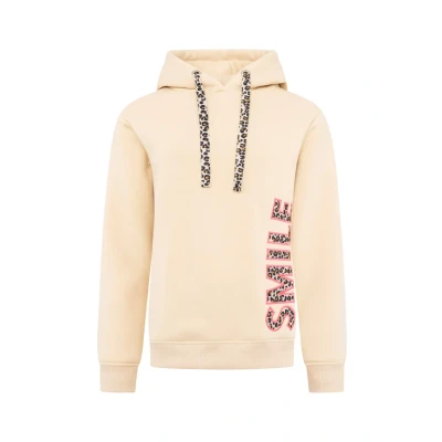 Abbildung von Zwillingsherz Smile LEO Kapuzenpullover, Damen, Größe: L/XL, Beige