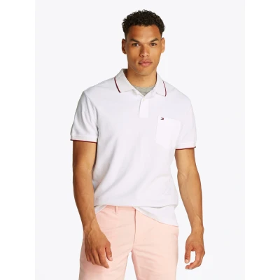 Abbildung von Tommy Hilfiger Pocket Classic FIT POLO Poloshirt, Herren, Größe: 3XL, White
