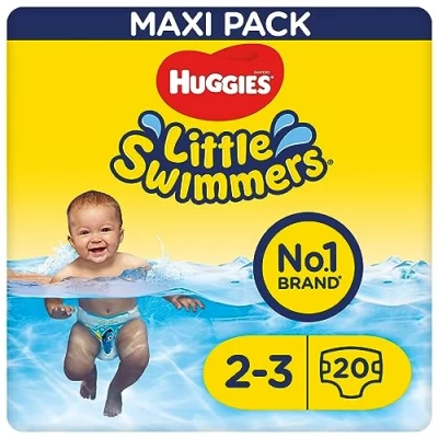 Abbildung von Huggies Little Swimmers Schwimmwindeln, Größe 2 3 (3 8 kg), 1 Packung mit 20 Stücke