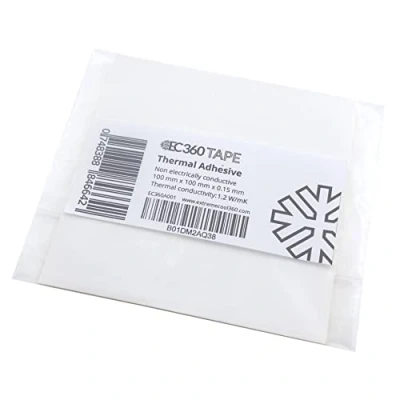 Abbildung von EC360® Tape Beidseitig Selbstklebende Wärmeleitfolie 1,2W/mK Wärmeleitfähige Thermal Klebefolie z.B. für Kühler (100 x 100 mm)