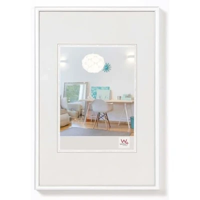 Abbildung von walther design Bilderrahmen weiss 13 x 18 cm New Lifestyle Kunststoffrahmen KV318W