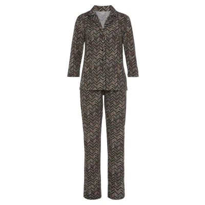 Abbildung von Vivance Dreams Pyjama, (Set, 2 tlg.), mit malerischem Fischgrat Muster