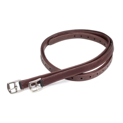 Abbildung von Equiline Steigbügelriemen Leder 1 Paar Braun 135