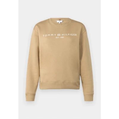 Abbildung von Tommy Hilfiger LOGO Sweatshirt, Damen, Größe: Small, Classic khaki