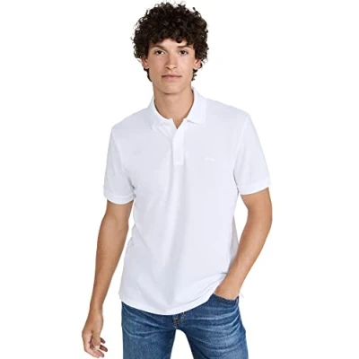 Abbildung von BOSS Herren Pallas Short Sleeve Polo Shirt Poloshirt, weiß, X Groß
