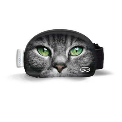 Abbildung von Soggle Skibrillen Schutz Überzug aus Mikrofaser (one Size), Farbe:Eyes cat