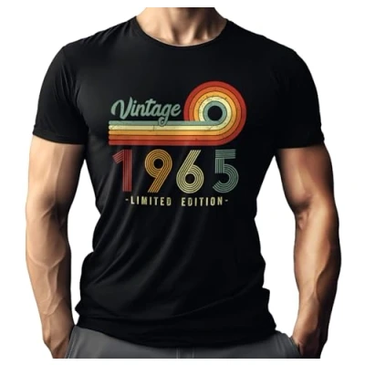 Abbildung von Herren T Shirt als Geschenk für Männer zum 60. Geburtstag: Vintage 1965 Limited Edition