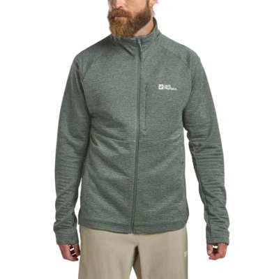 Abbildung von Jack Wolfskin Taiga Sweatjacke, Herren, Größe: Large, Slate green