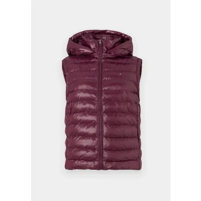 Abbildung von Tommy Hilfiger Padded SLIM VEST Weste, Damen, Größe: XL, Deep burgundy
