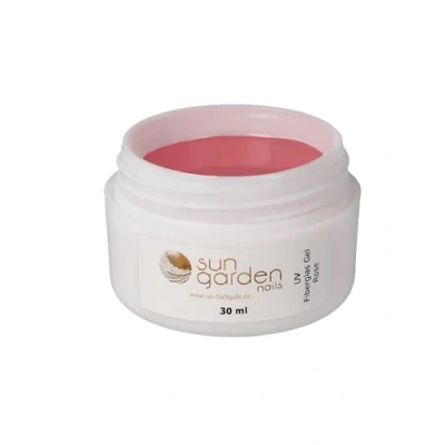 Abbildung von Sun Garden Nails UV Aufbaugel Fiberglas Gel rose klar 30ml Premium