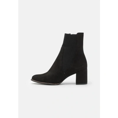 Abbildung von MARCO TOZZI Damen Stiefeletten mit Absatz Spitz Elegant, Schwarz (Black), 41 EU