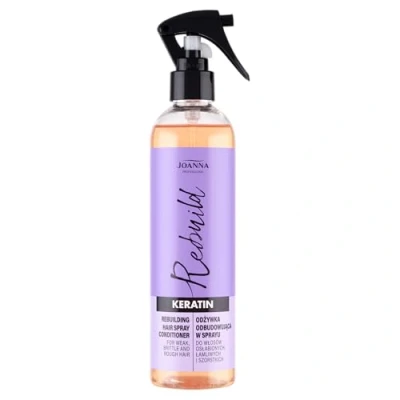 Abbildung von Joanna Professional Keratin Conditioner In Spray für brüchiges Haar innovativer Komplex mit Wirkstoffen aktiven Haarwuchs professionelles Produkt gegen Haarausfall &amp; Haarbruch 300 ml