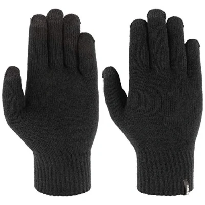 Abbildung von Barts Unisex Fine Knitted Touch Gloves Handschuhe, Schwarz (Black 0001), Large (Herstellergröße: M/L)