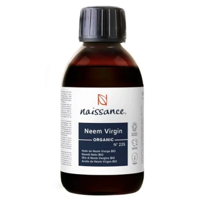 Abbildung von Naissance Neemöl BIO (Nr. 235) 225ml Zertifiziert Kaltgepresst Niemöl für Hautpflege, Gesicht, Kosmetik, Neem Öl Pflanzen