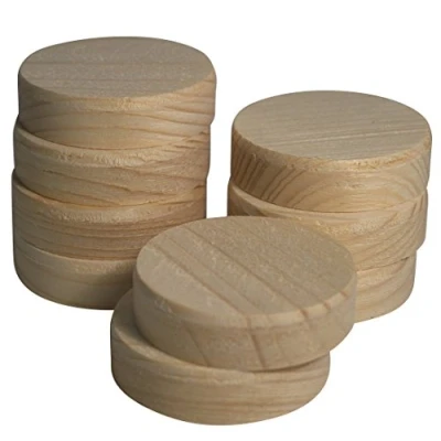 Abbildung von JOWE Querholzplättchen 50 mm aus Fichte 30 Stk Konusplättchen 50mm Holzstopfen mit Fase