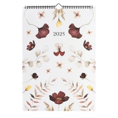 Abbildung von Kokonote Kalender 2025 Wandkalender Nuit Florale Familienplaner 28 x 39,7 cm 12 Monate
