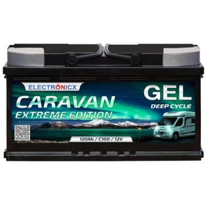 Abbildung von GEL Batterie 12V 120Ah Caravan Extreme Edition Solarbatterien Technologie Akku Solar, Solarbatterie Bootsbatterie Wohnmobile, Wohnwagen 120 Ah