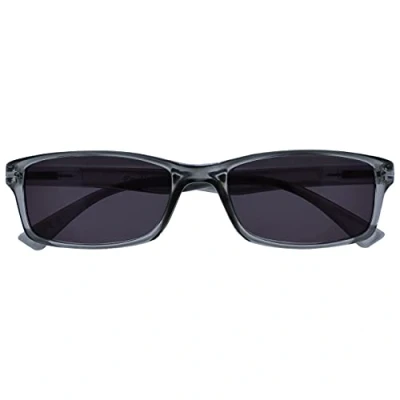 Abbildung von Die Lesebrille Unternehmen Grau Sonnen Leser UV400 Designer Stil Herren Damen Lesehilfe S92 7 +1,50