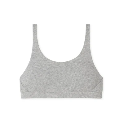 Abbildung von Schiesser Bustier PURE RIB graumel., Damen, Größe: 36, Grau mel.